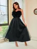 Casual Dresses 2023 Summer Feather Sleeveless Sexy Club Birthday Dress Pleated Chic Ladies Slim Mini Party Shinny DressCasual