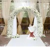 Fleurs décoratives Personnaliser Blanc Rose Hortensia Arrangement Floral Artificiel Arche De Mariage Fleur Rangée Rideau Décor Fête Fenêtre Affichage