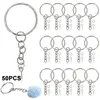 Keychains Eye Pins Diameter 25mm Crafting Tool Key Chains Kits DIY Accessories Keyring With Screws Jewelry Making