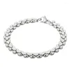 Braccialetti con perline di moda Braccialetti con perline di vetro in acciaio inossidabile per donne e uomini