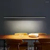 Hanglampenlampen voor eetkamer kroonluchter licht luxe moderne tafelbar Noordse minimalistische strip