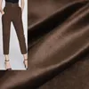 Ткань красная малиновая кофе эластичная барветиновая хлопчатобумажная одежда Материал Женщины брюки Ветровые швейные одеяющие