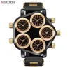 Wristwatches Five Movement Sport Big Dial Extra Large Stylish Guy's Hip Hop Watch Cool Punk Men's Quartz Male Clock Time Hour