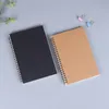 Notepads 1 Book Retro Spiral Coil Kraft Paper Notebook Sketchbook Painting Diary Drawing Graffiti Office School Stationery 230503