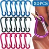 5 PCSCARABINERS 20PCS Aluminiowy Karabiner KLUCZ KLUCZ KLEJKA ZEWNĄTRZ CAMPING BLUCZOWANIE ZAKAŻENIE BUTTA BUTTA BUTATY ZESTAW KIT WSPÓŁPROTUNIKA P230420