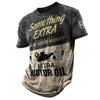 Mens Tshirts Vintage Male Tshirt 5xl 3D Print Casual Clothing Summer Tops Kort ärm Löst tee Överdimensionerade T -skjortor för män Sweatshirt 230503