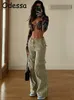 Kobiety szorty Odessa Vintage 90s Spodnie ładunkowe mody spodni o niskiej talii 2023 Spring kombinezon workowate proste dżinsy Waicore 1130503