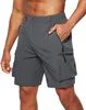 Shorts pour hommes Shorts de travail légers d'été pour hommes Shorts à fermeture éclair Multi-poches pour téléphone portable Shorts pour hommes Casual Randonnée Running Shorts 230503