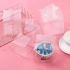 Present Wrap 10st Transparent Square Bag Wedding Party Event Favors Present Pocket Plastic Candy Boxar Cookie Chocolate Pouchs