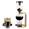 Herramientas Juego de cafetera con sifón, cafetera con sifón, juego de cafetera con sifón para 3/5 personas, filtro, cafetera de vidrio resistente al calor, Manual, 360ml/480ml