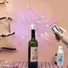 Cordes Télécommande Plume Feux D'artifice Guirlande Lumineuse DIY Suspendu 100LEDS Led Guirlande Lumineuse Lanterne Fête De Noël Maison Chambre DecorLED