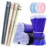 Ballpoint Pens 68 PCS Kawaii Erasable Gel Set 05 mm Blue ballpoint pens school for writing Cute Korean Stationery 230503