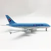 Aeronave Modle 20cm liga metal corea coreana airbus airbus 380 A380 Airways Airplane Modelo Diecast Air Plane Aircraft W Wheels Toys 230503