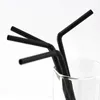 Pailles en plastique buvant la longue paille flexible jetable de boisson pour la boisson de cuisine