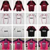 2006 2007 2008 AC Milans Retro Futbol Formaları 06 07 08 Uzun Kol Kaka Baggio Maldini Van Basten Pirlo Inzaghi Gullit Shevchenko Vintage gömlek Klasik Kit