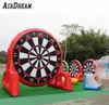 PVC Red opblaasbaar voetbal Dart Board Football Doel voor het schieten van sportspelapparatuur