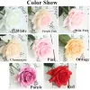 50 pcs Décor Rose Fleurs Artificielles Fleurs En Soie Floral Latex Real Touch Roses Bouquet De Mariage Conception De Fête À La Maison