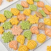 Baking Moulds Thanksgiving Mould Leaves Cookie Cutter Pumpkin Mushrooms Palm Fruit Biscuit Pastry Decorating Stamper Kitchen Bake Tools