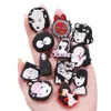 Shoe Parts Accessories 1Pcs Sexy Girls Japan Animation Black Series PVC Charms s Decoration Fit Wristbands Croc Jibz Kids Gifts 230503