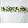 Fleurs décoratives Fleur Artificielle Feuilles Vertes En Soie Décor Pour Plan De Mariage Avec Matériel Faux Arc De Rangée Décor Support Mural Personnaliser