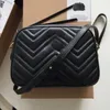 Sliding Chain Crossbody Bag Flap Marmont Shoulder Bags Women Handbags Mini Purse Quilting Genuine Leather Clutch Bags Fashion Letter Hardware