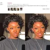 Pixie Cut Wig Preplucked Bob Lace Front Wigs Short Curly Human Hair Deep Water Wave Glueless Virgin Fronal