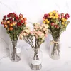 Fleurs décoratives mélangées colorées naturelles roses séchées Bouquets de fleurs pour mariage accessoires de demoiselle d'honneur décoration bohème
