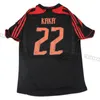 Retro skjortor hem fotboll tröjor Gullit Maldini van Basten Football Kaka Inzaghi Milan Pirlo Shevchenko Baggio Milan 00 02 03 04 05 06 07 09 10 2006 2007 2008 2010 09