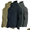 Мужские куртки на открытом воздухе в пешеходной куртке Shark Skin Ske Shell Outwear Wind -защищенная водонепроницаем