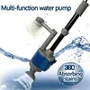 Verktyg 20/28W Electric Aquarium Fish Tank Water Change Pump Aquarium Cleaning Tool Water Changer Gravel Cleaner Siphon Filter Pump