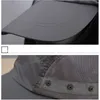 Czapki na zewnątrz Składany kapelusz rybny wiatroodporne czapki ochrony przeciwsłonecznej mężczyźni kobiety na świeżym powietrzu baseballowy kapelusz zdejmowany siatkowy pasek do twarzy pasek szyi J230502