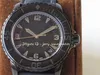 ZF 5015 Fifty Fathoms Luxe herenhorloge 45 mm Cal.1315 Mechanische beweging, zwarte keramiek, titaniumkoffer, 3C super lichtgevend zilverblauw