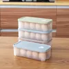 Förvaringsflaskor 20 rutnät Ägghållare Box Kyl Kylssparare Savare Saver Rack Organizer för kylskåp