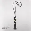 Подвесные ожерелья Suekees Boho модные украшения готическая ожерелье -колье ожерелья восковой шнур Связаются