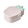 Dinnerware Sets Lunch Box Easy To Carry Leak-proof Bento Compartment Design Pineapple Shape 3 Grids Case Container Daily Use