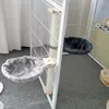 Kattbäddar säng träd hängmatta basket netto sovhytt 2 färger tillgängliga husdjur fönster hus litet