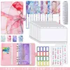 Notepads Budget Planner Cash Envelope Savings Money 6 Hole Binder Financial Management A6 PU Loose Leaf Notebook Marble Case 230503