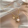 Colliers pendants Love Heart charme Collier de chaîne de clavicule pour femmes Party Gothic Dhgarden DHR3E