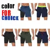 Mäns shorts Escatch Mens Swimming Trunks med kompressionsfoder 2 i 1 Quickdrry Gym Sports Shorts Swim Shorts med blixtlåsfickor Z0503