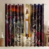Rideau rideaux occultants 3D religieux jésus Statue impression croix chrétienne fenêtre décorative Crucifixion du Christ naissance