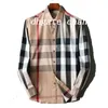 Mens Disual Shirt Designer Burbrery Plaid Fashion Polo Twlar Long Long Button Classic Classic Business Cotton Disual Disual Size M-3XL 8571758