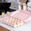 Depolama Şişeleri Taşınabilir 18 Izgara Yumurta Kutusu Buzdolabı Organizatör Mutfak Tutucu Tepsi Buzdolabı Yumurtaları Gadget