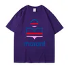남자 티셔츠 2023SS Isiabell Marant 여자 티셔츠 패션 티셔츠 자수 트렌드 클래식 티셔츠 여자 디자이너 여름 폴로 트랙복 고품질