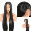 Synthetic Wigs Lace Front Hair Long Straight Orange Blonde Highlight For Black Women Brazilian Heat Resistant