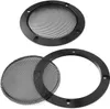 2PCS 5 -calowe okrągłe zamienniki kratki głośnikowej, biały głośnik głośnikowy dekoracyjny głośnik głośnikowy na ścianie głośnik