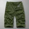 Shorts pour hommes Shorts cargo tactiques militaires pour hommes Tendance d'été Mode Pantalons décontractés multi-poches Pur coton Pantalon cargo respirant en vrac 230503