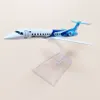 Aircraft Modle 16cm stop metalowy aero Mongolia Erj145 JU-1800 Airlines Model samolotowy model samolotowy z uchwytami Prezenty samolotu 230503