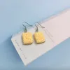 Boucles d'oreilles pendantes 1 paire mode simulé nouilles instantanées pour fille femmes créatif alimentaire géométrique pendentif boucles d'oreilles bijoux EP106
