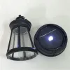 Solar Lamps 1pc Yard Lamp LED Hanging Outdoor Hollow Out For Decor (Black)