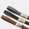 Cintura in pelle arancione oro a cintura hindle Standard Cinture di lusso 6 colori Designer di attività Lui Lui Letter Cinkle Belt Womens Mens Womens